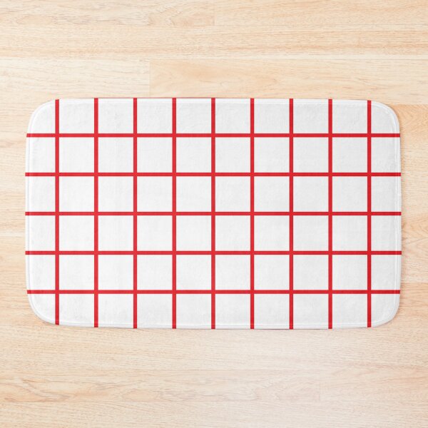 Item preview, Red Grid Pattern designed and sold by Cool Fun  Awesome Time.
