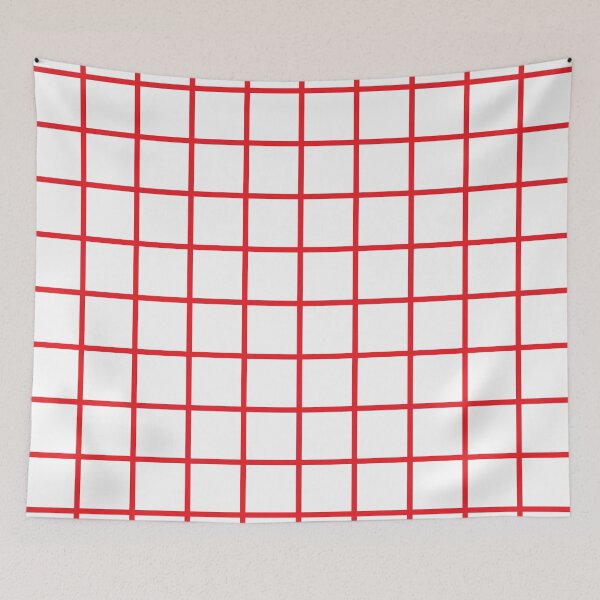 Item preview, Red Grid Pattern designed and sold by Cool Fun  Awesome Time.