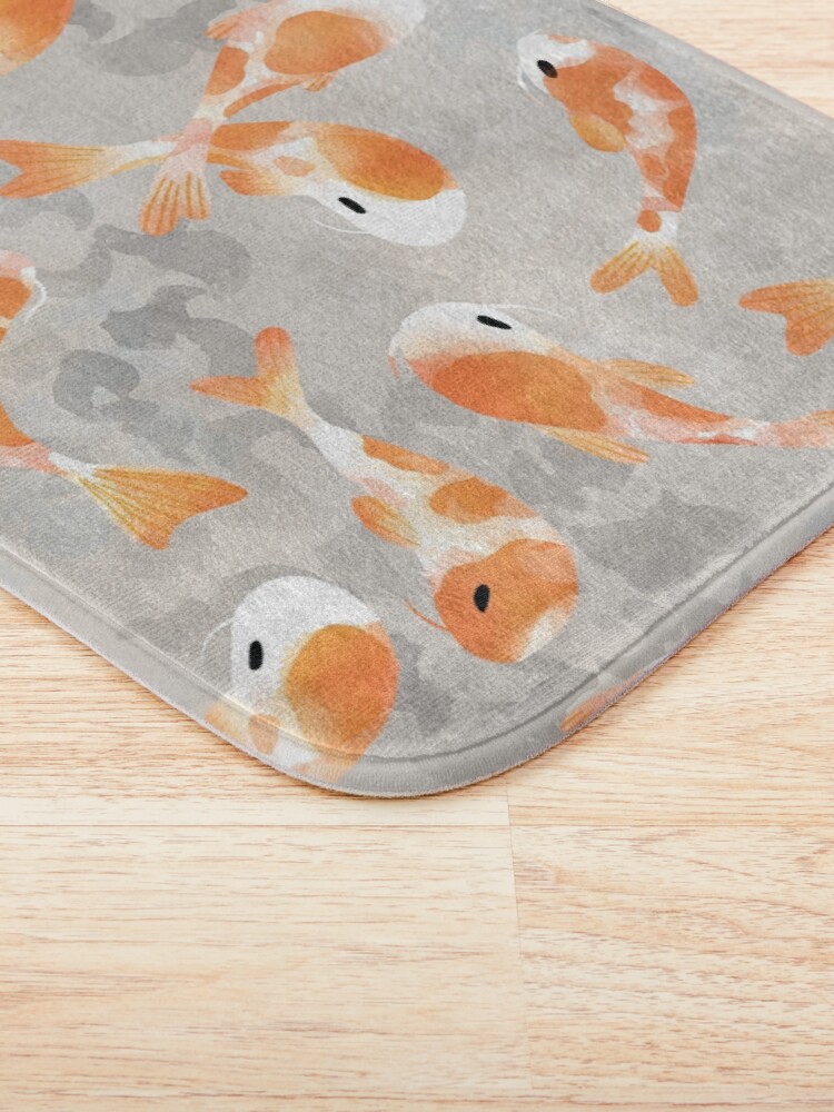Alternate view of Japanese Koi Fish Bath Mat