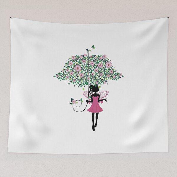 Item preview, Fairy with Floral Umbrella designed and sold by AnnArtshock.