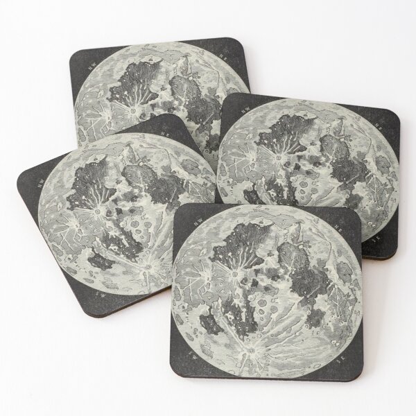 Item preview, Vintage Moon Map designed and sold by BlueSpecsStudio.