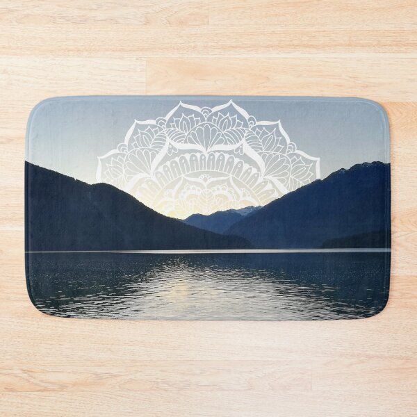 Item preview, Mandala Over the Lake at Sunset designed and sold by Julie Erin Designs.
