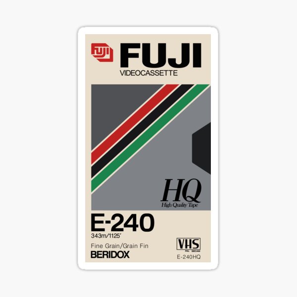 VHS Fuji E-240 HQ Sticker