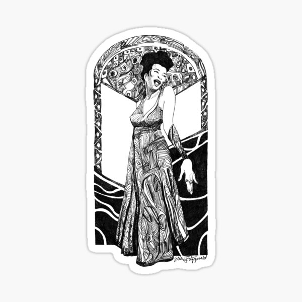 Queen of Swing, Ella Fitzgerald Sticker
