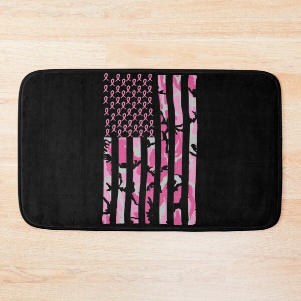 Artikelvorschau, Brustkrebs Camo Pink Flag Ribbon entworfen und verkauft von wilsonellis.