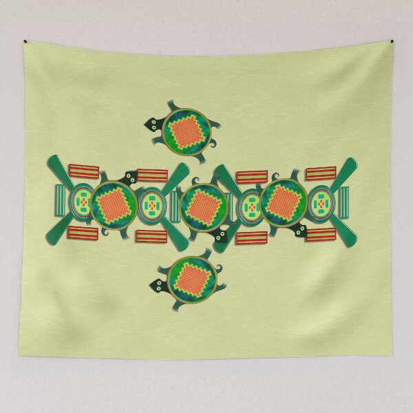 Item preview, Native American Folk Art Turtle designed and sold by bohemianbound.