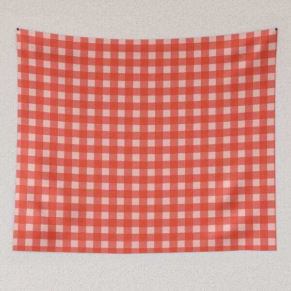 Item preview,  Gingham Red and white checkered pattern designed and sold by HaleyRedshaw.
