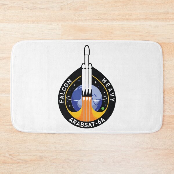 Item preview, Space X Mission Patch - Falcon Heavy Arabsat-6A  designed and sold by awildanon.