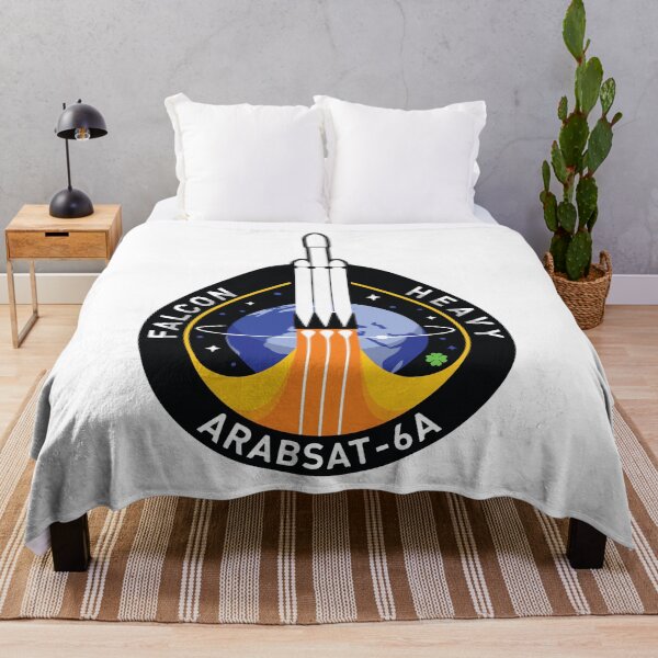Item preview, Space X Mission Patch - Falcon Heavy Arabsat-6A  designed and sold by awildanon.