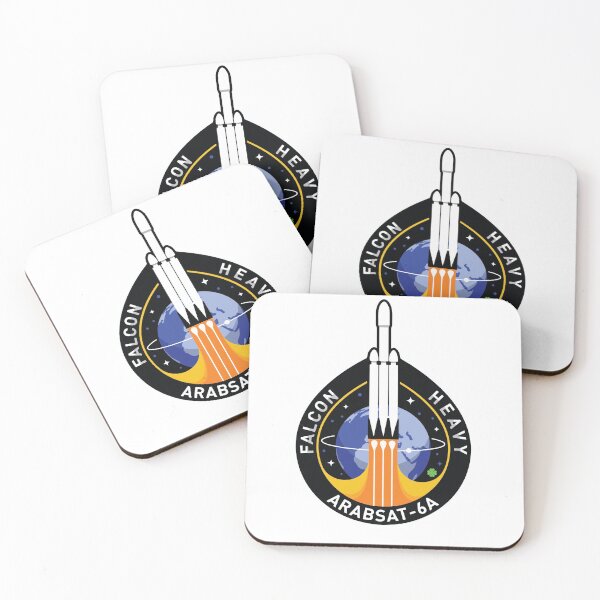 Item preview, Space X Mission Patch - Falcon Heavy Arabsat-6A  designed and sold by awildanon.