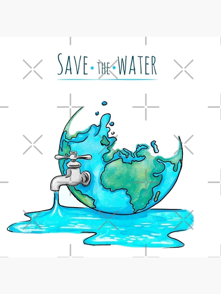 Create a poster for saving water! | Save water poster, Save water poster  drawing, Water poster