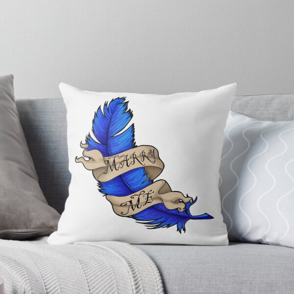 Item preview, Blue Feather Proposal designed and sold by Katie Kaboom Hull.
