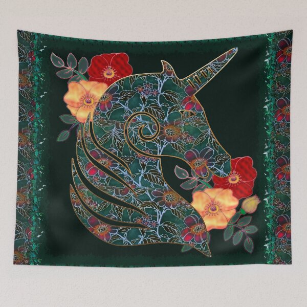 Item preview, Unicorn Tapestry designed and sold by bohemianbound.