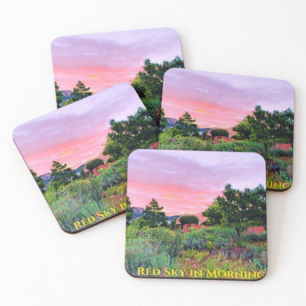 Item preview, Red Sky in Morning ~ Sandia Mountains designed and sold by Marielle Valenzuela.