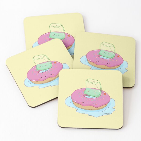 Item preview, monkimonk Cute Green Tea Bag on Donut designed and sold by monkimonk.