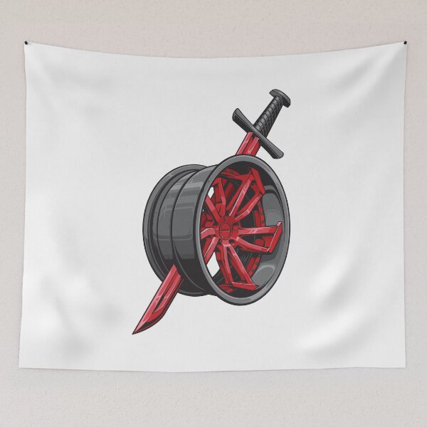 Item preview, Sword RED / BLACK  Desert Forged Wheel designed and sold by Saleh Adwais.