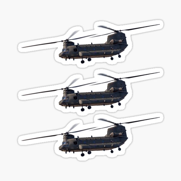 The Boeing CH-47 Chinook Set of 3 Sticker