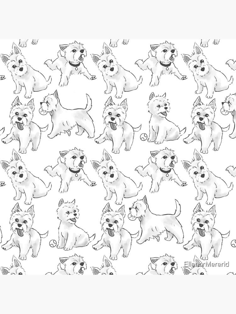 West Highland Terrier by EllenorMererid