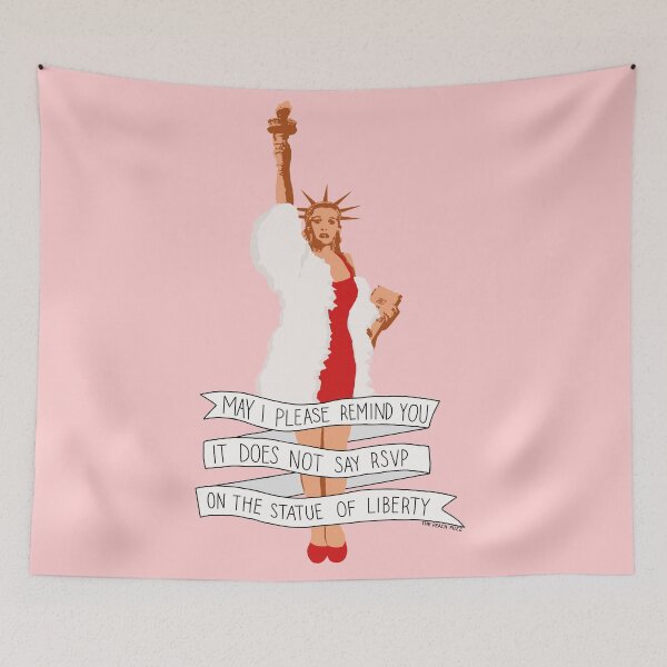 Item preview, It Does Not Say RSVP On The Statue Of Liberty - The Peach Fuzz designed and sold by Elizabeth Hudy.