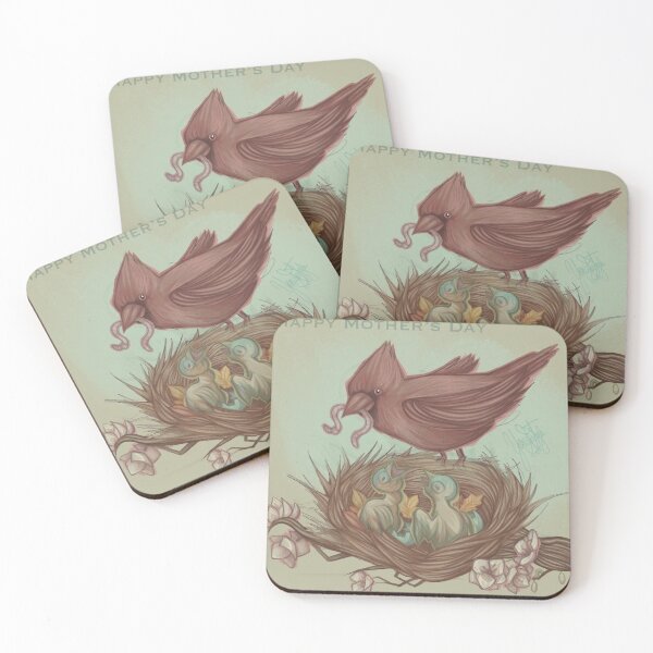 Item preview, Mother's Day birbs designed and sold by Dybbuk-Debunked.