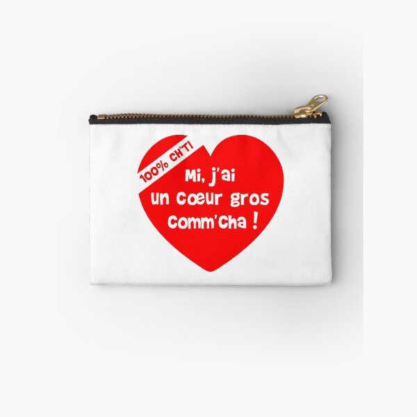 Item preview, Mi, I have a big heart like cha! (100% Ch'ti) designed and sold by humour-chti.
