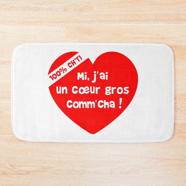 Item preview, Mi, I have a big heart like cha! (100% Ch'ti) designed and sold by humour-chti.