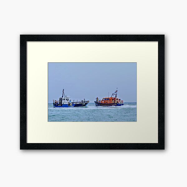 Saving lives and feeding people Framed Art Print