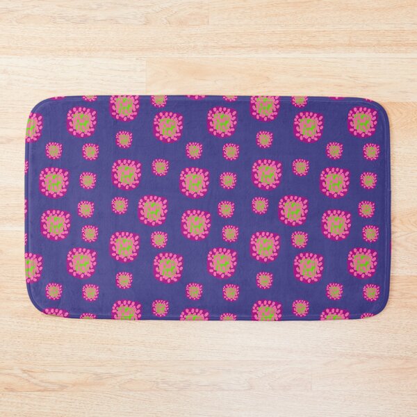 Item preview, Abstract Blooms on Blue designed and sold by Giliane Bader.