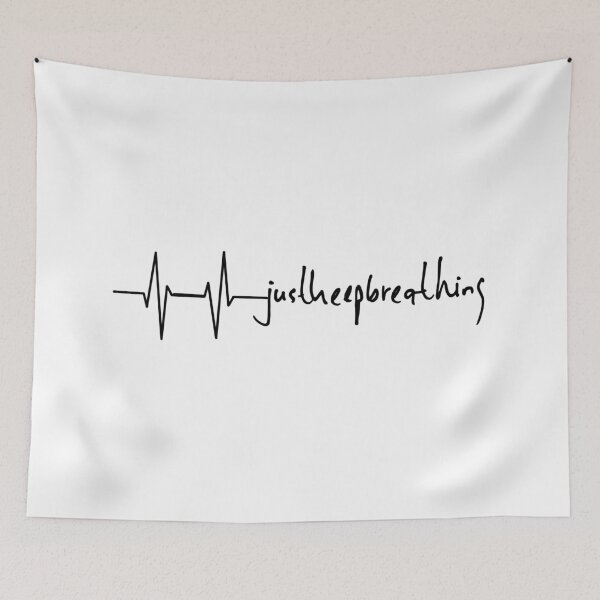 Item preview, Just Keep Breathing Heartbeat designed and sold by Minnie777.
