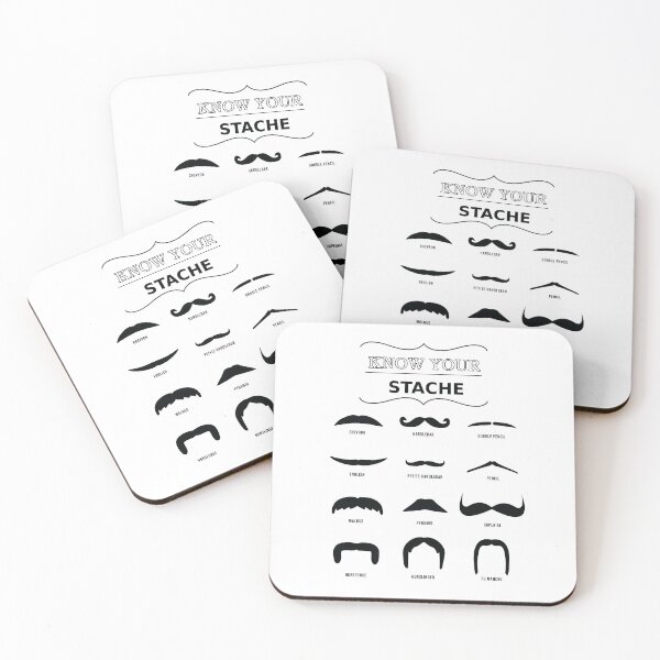 Item preview, Know Your Moustache (Light Backgrounds) designed and sold by ZeldaDoodle.