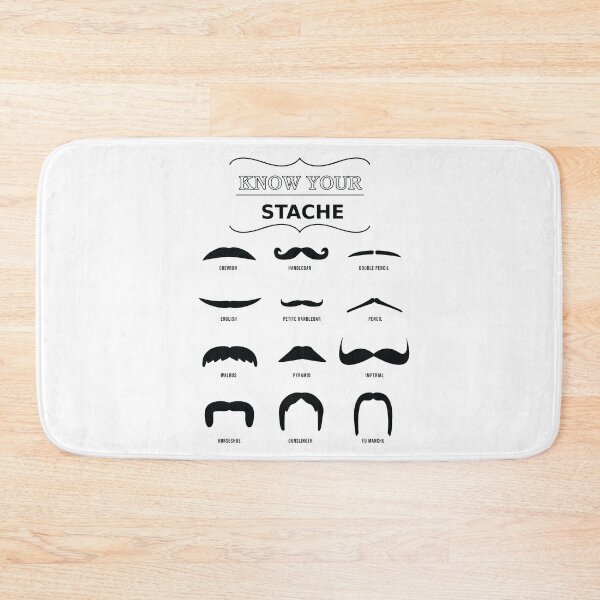 Item preview, Know Your Moustache (Light Backgrounds) designed and sold by ZeldaDoodle.