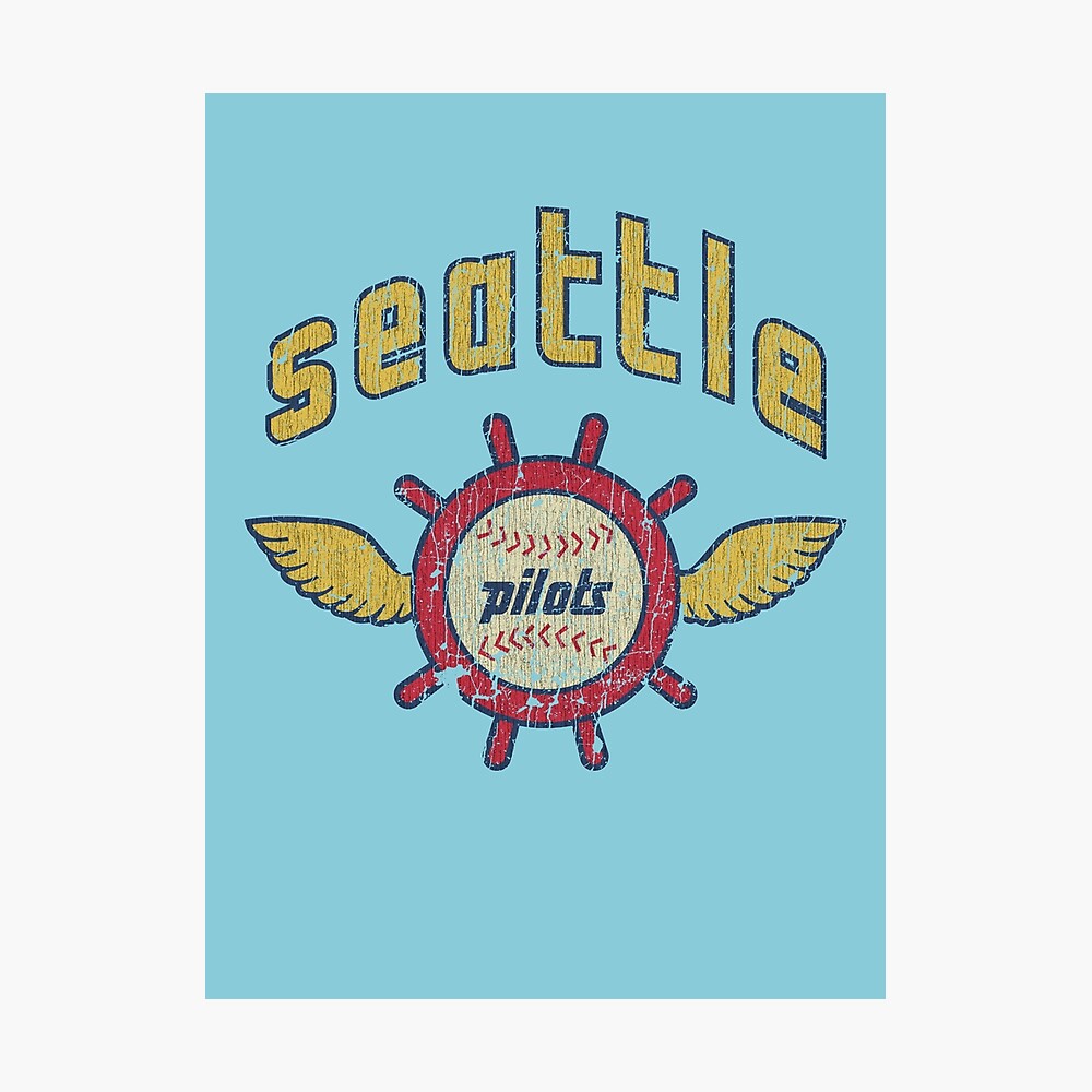 Seattle Pilots Baseball Vintage T-Shirt Poster for Sale by