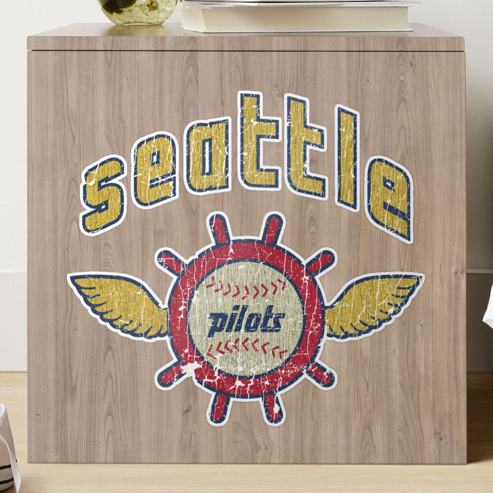 JCD666 Seattle Pilots Baseball Vintage T-Shirt Sticker