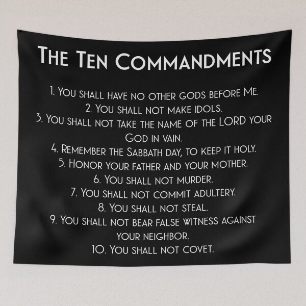 Item preview, The Ten Commandments of God in White designed and sold by Minnie777.