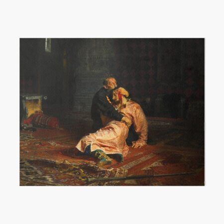 Vivid Retro - Ivan the Terrible and His Son Ivan Art Board Print