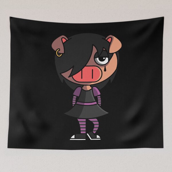 Item preview, Emo pig, emocore emostyle goth gothic designed and sold by tonstan.