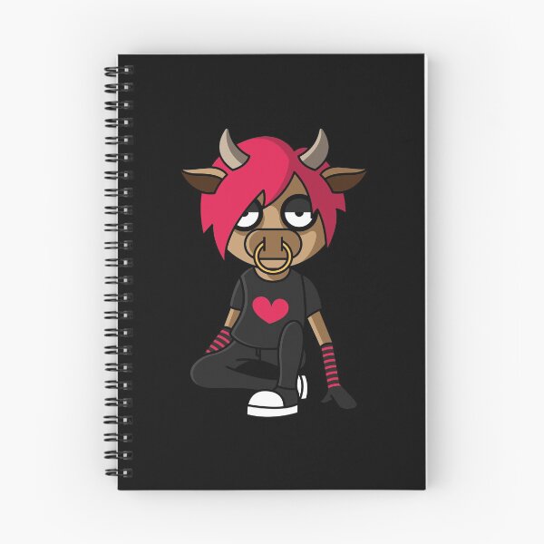 Item preview, Emo cow, emocore emostyle goth gothic bull designed and sold by tonstan.
