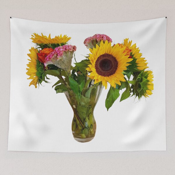 Item preview, Sunflowers in a Glass Vase designed and sold by ellenhenry.