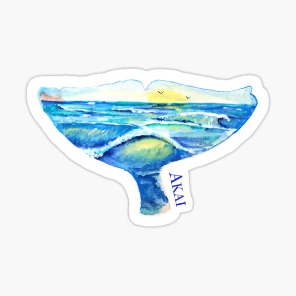 Akai painted flukes Sticker