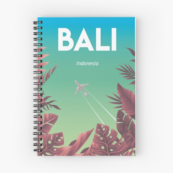 Item preview, Bali travel poster flight Indonesia designed and sold by Arctic frame studio.
