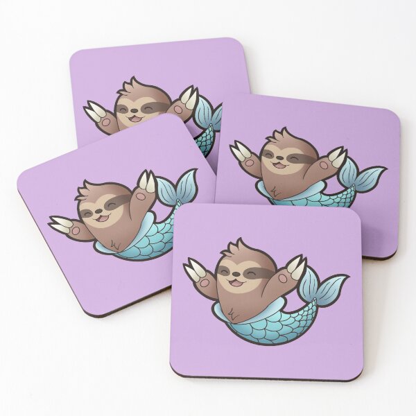 Item preview, Happy Sloth Mermaid Friend designed and sold by Shibalove.