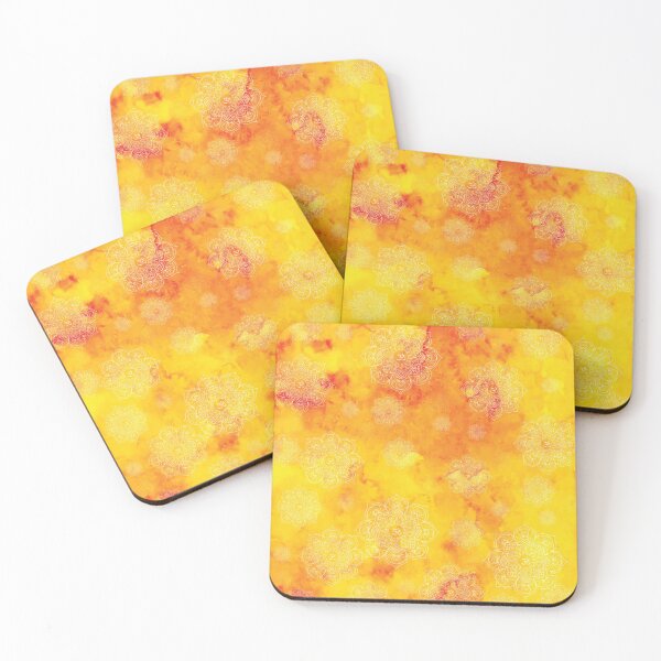 Item preview, Mandalas on Yellow and Red Stains designed and sold by Gerson Ramos.