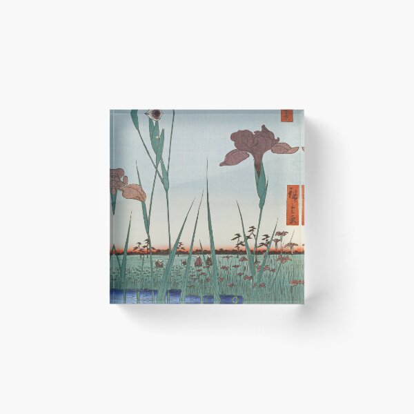Item preview, Utagawa Hiroshige -  Horikiri Iris Garden designed and sold by vakashop.