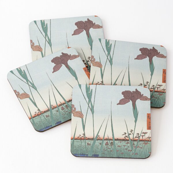 Item preview, Utagawa Hiroshige -  Horikiri Iris Garden designed and sold by vakashop.