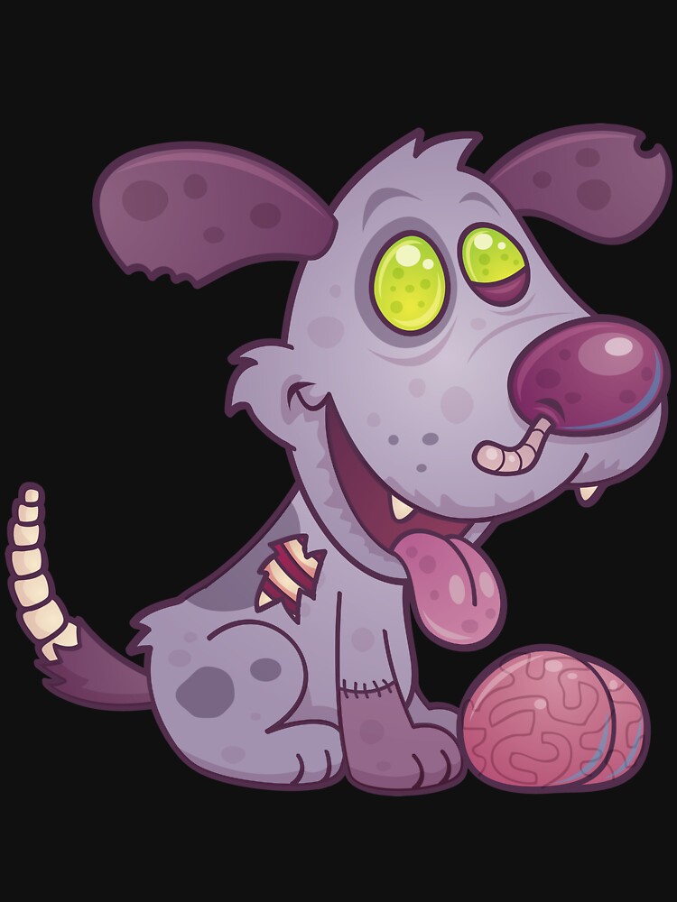 Imagen 7 de 7, Camiseta esencial con la obra Zombie Puppy, diseñada y vendida por fizzgig.