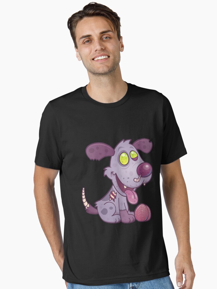 Imagen 1 de 7, Camiseta esencial con la obra Zombie Puppy, diseñada y vendida por fizzgig.