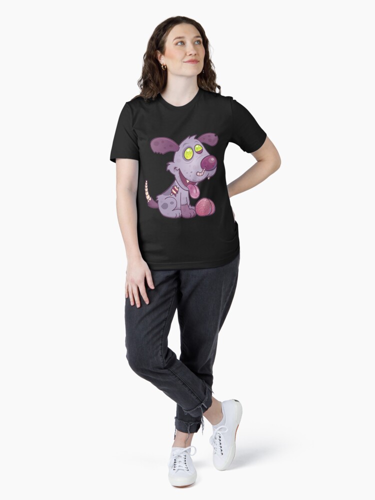 Imagen 4 de 7, Camiseta esencial con la obra Zombie Puppy, diseñada y vendida por fizzgig.