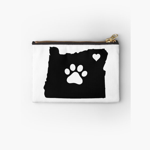 Item preview, Oregon State Outline with Pawprint + Heart designed and sold by savebeesplease.