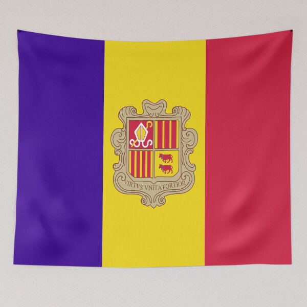 Item preview, Andorra flag designed and sold by flagshop.