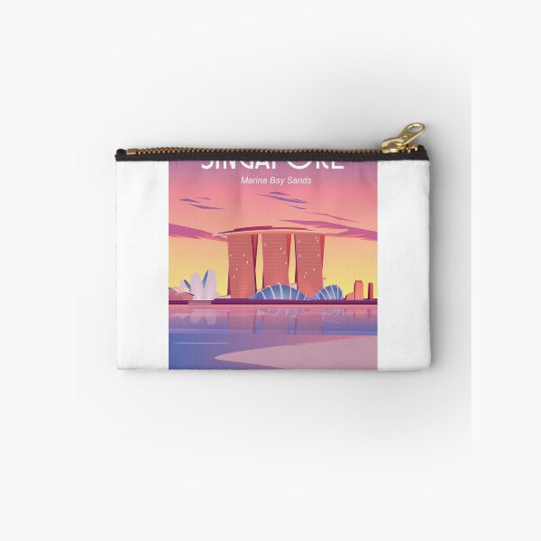 Artikelvorschau, Singapur Reiseplakat, Marina Bay Sand entworfen und verkauft von Arctic frame studio.